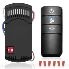 Hampton Bay Ceiling Fan Remote, Universal Remote Control black
