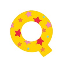 Star Letter Q Yellow 