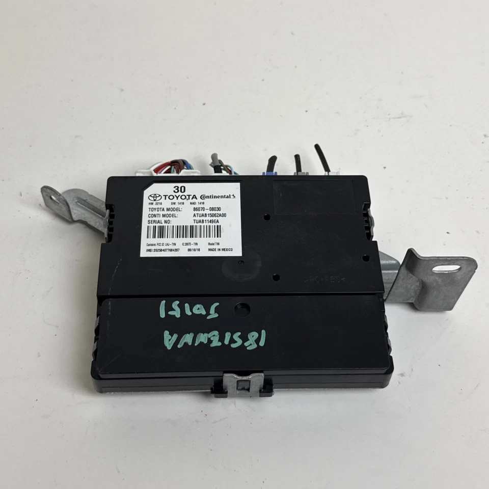 Toyota Sienna 2018 unidad de control transceptor telemático 86070-08030 OEM Foto 4 de 4