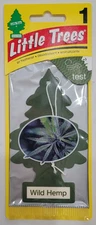 Little Trees Wild Hemp hanging car air freshner - Pack of 1 - New/Sealed