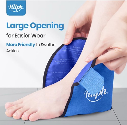 Foot Ankle Ice Pack Wrap Brace Hot Cold Therapy Plantar Fasciitis Pain Relief - Picture 2 of 19