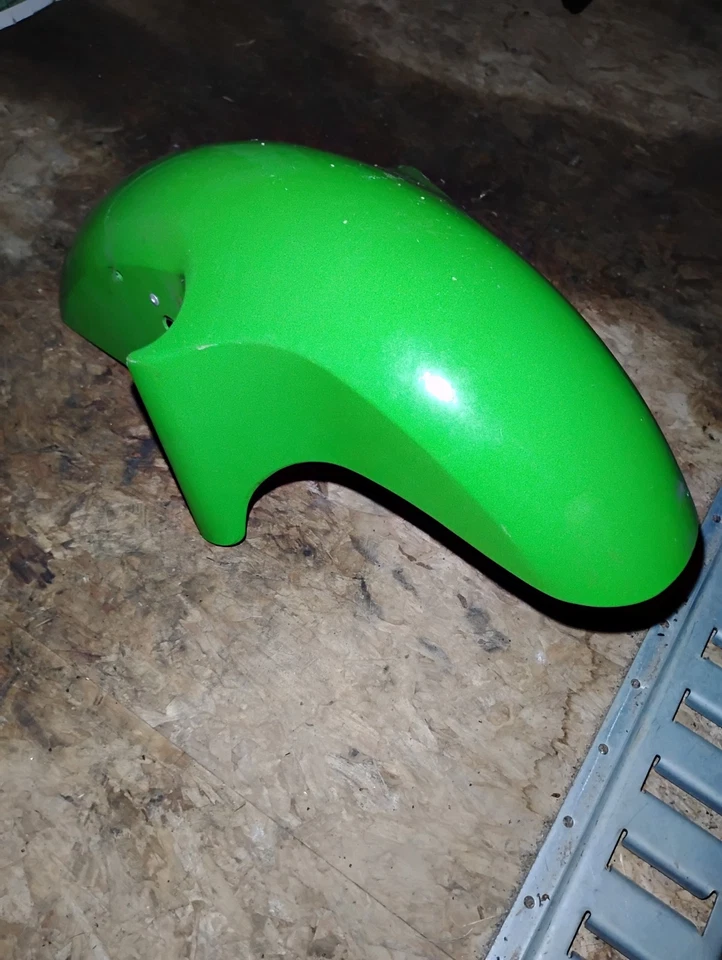 03 Kawasaki Ninja 250 Ex250 Front Fender OEM Green - Image 2 of 4
