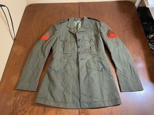 US Marine Corps USMC Mens Enlisted Green Alpha Uniform Coat Corporal 40R Officer