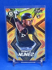 2017 Topps Fire Orange Renato Nunez #105 Rookie Oakland Athletics 283/299