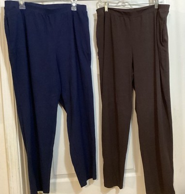 Catherines Suprema Collection Women s Pants Stretch 0X Lot Of 2