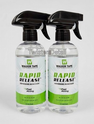 2-Pack Walker Tape Rapid Release Adhesive Remover Spray 12 oz Hair Systems Wigs