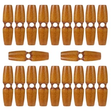 20Pcs Toggle Buttons for Sewing, Vintage Coat Buttons with Large Hole for Swe...