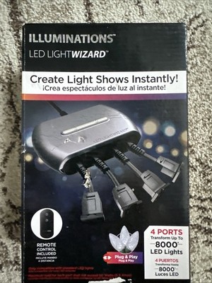Luminations LED LIGHTWIZARD 4 Ports Remote Holiday Christmas XMAS Light Shows