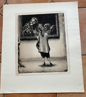 A. Paul Weber Lithografie handsigniert