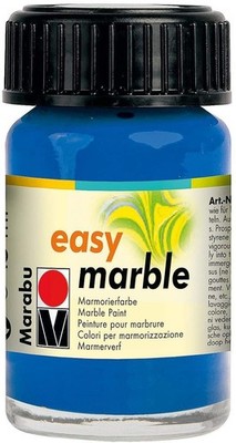 Marabu Marmorierfarbe ''Easy Marble'' azurblau 15 ml Glas