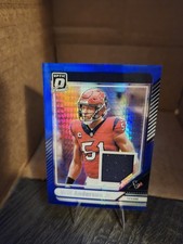 2024 Panini Donruss Optic WILL ANDERSON JR Relic Threads Blue Hyper Prizm SP