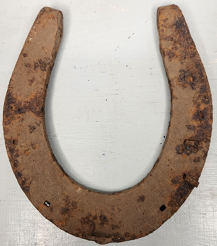 Antique Horseshoe Rustic Corroded Primitive Rusty Decor, 5.25 x 6 inches 77 - Picture 2 of 2