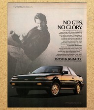 Toyota Corolla Car no GT-S no Glory - Vintage Print Ad Ephemera Art 1989