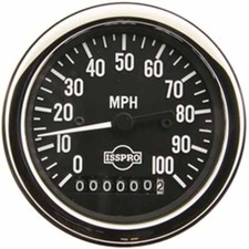 3-38 Inch Electric Speedometer Guage 0-100 Mph Programable W Odometer 3-38 Inch Electric Speedometer Guage 0-100 Mph Programable W Odometer