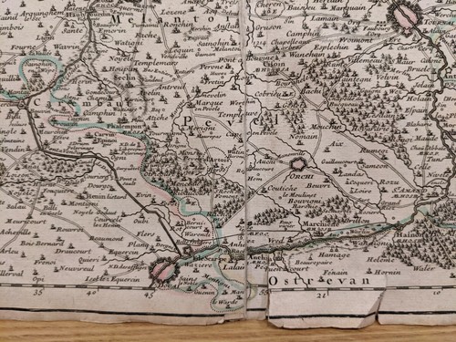 1704 Guillaume de l'Isle: Carte du Comte de Flandre - Flanders, Belgium - Picture 6 of 8