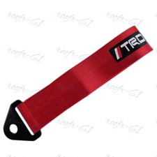 For Tow Towing Strap Jdm Trd Racing Sports Black Hook Loop High Strength