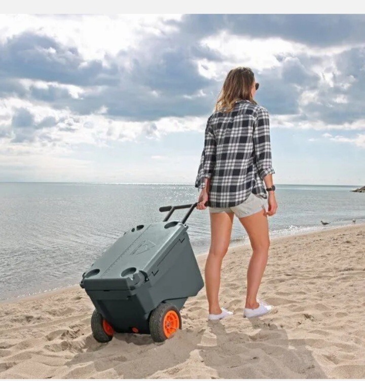 Ozark Trail 45QT High Performance Rolling Thermocooler Dark Gray