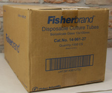 (1000) Fisher Culture Tubes Borosilicate Glass Disposable 13x100mm 14-961-27 NOS