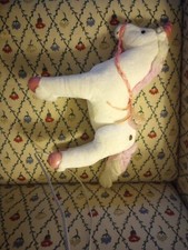 FAO Schwarz Unicorn White Pink Plush 2013 ToysRUs 10"