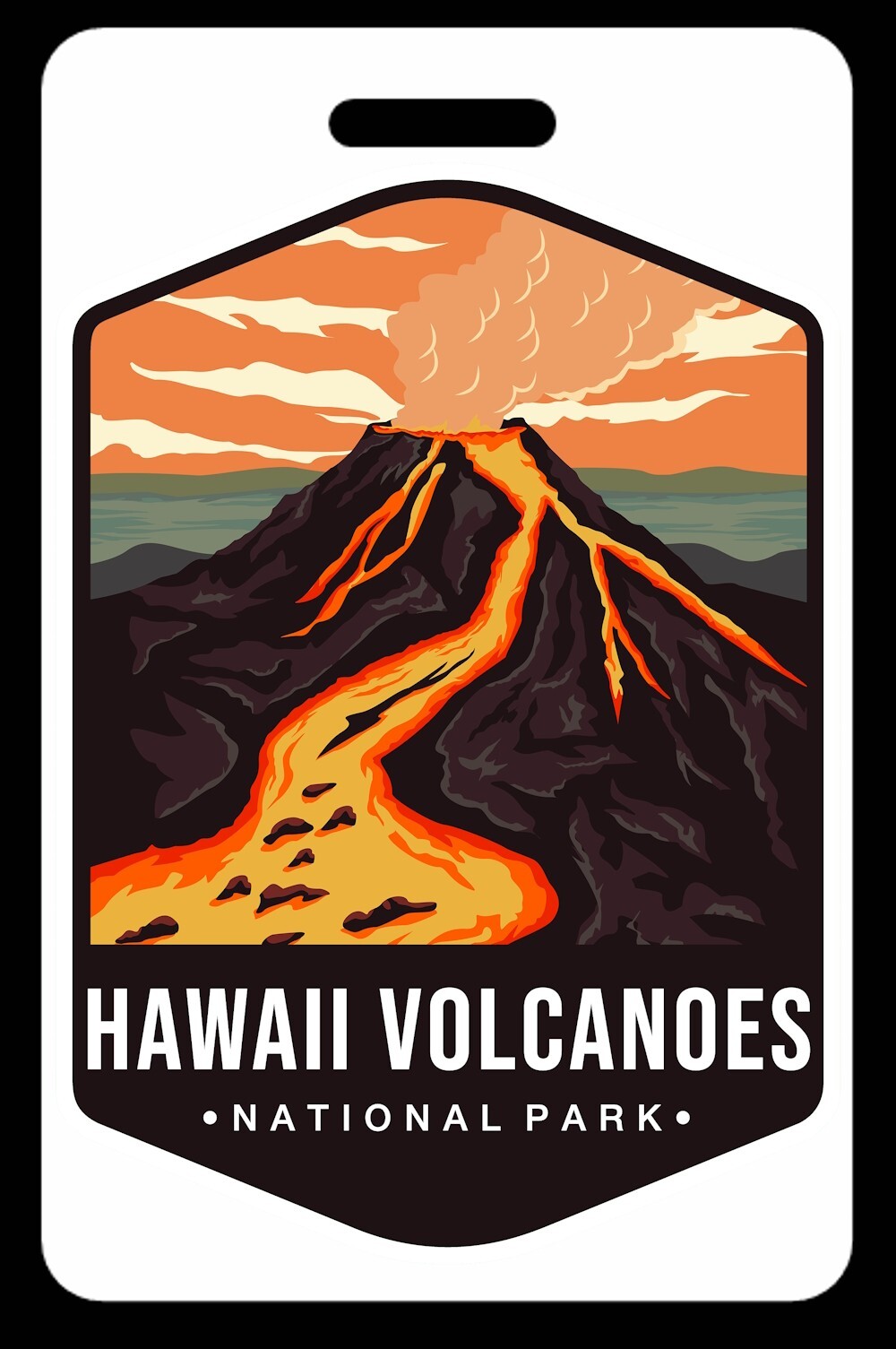 Hawaii Volcanoes National Park Luggage/Bag Tag - FREE Personalization