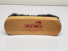 VINTAGE KIWI 100 Horse Hair Shoe Shine Brush Rare Collectible