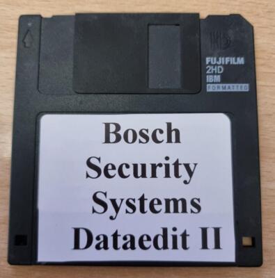 Diskette 3,5 Zoll Floppy Disk 1,44MB Bosch Security Systems Dataedit II 2