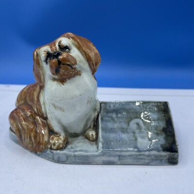 Pekingeser Hund R R THOMPSON Vintage Figur Ornament RAR 20er Jahre