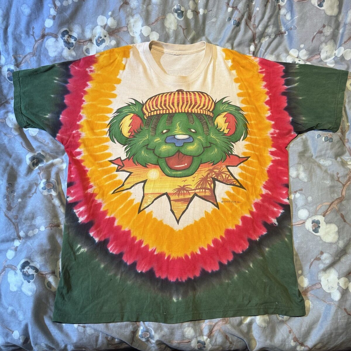 VTG Liquid Blue Rasta Bear Shirt 1999 Grateful Dead Sz XXL VTG Liquid Blue Rasta Bear Shirt 1999 Grateful Dead Sz XXL
