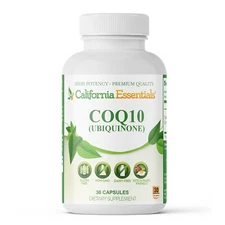 CoQ10 200mg Dietary Supplement for Heart Health Support Energy, Stamina, 30 Caps