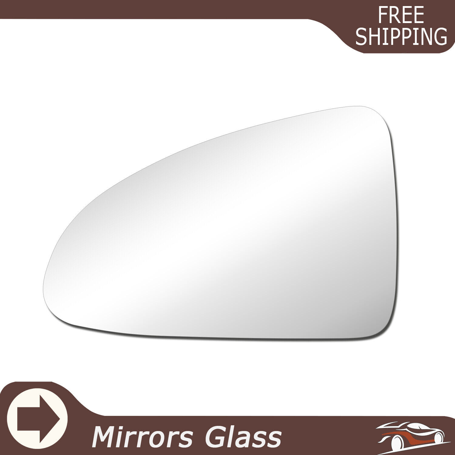 2004-08 Chevrolet Malibu Driver Side Left Flat Mirror Glass Replacement-image