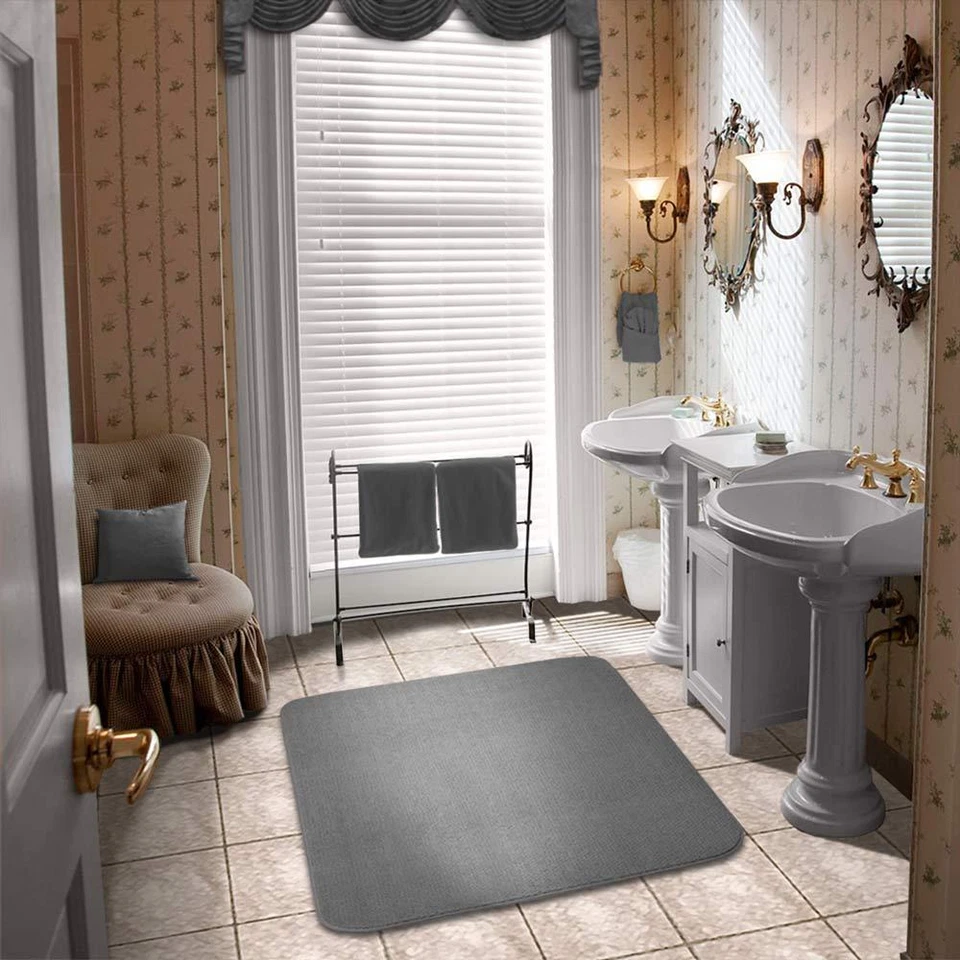 2 x 3 SKID-RESISTANT Area Rug Kitchen Carpet Floor Mat GRAY - Image 4 of 4