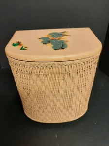 wicker baby hamper