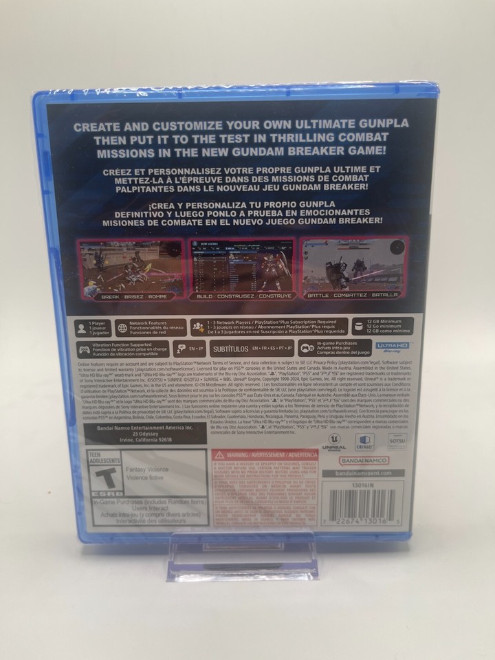 Gundam Breaker 4 Launch Edition - PS5 Neuf Sous Blister (Multi-Langues)