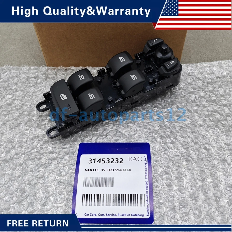 New Power Window Switch Front Driver Side For Volvo S80 XC70 2007-2016 31453232 Foto 4 de 4