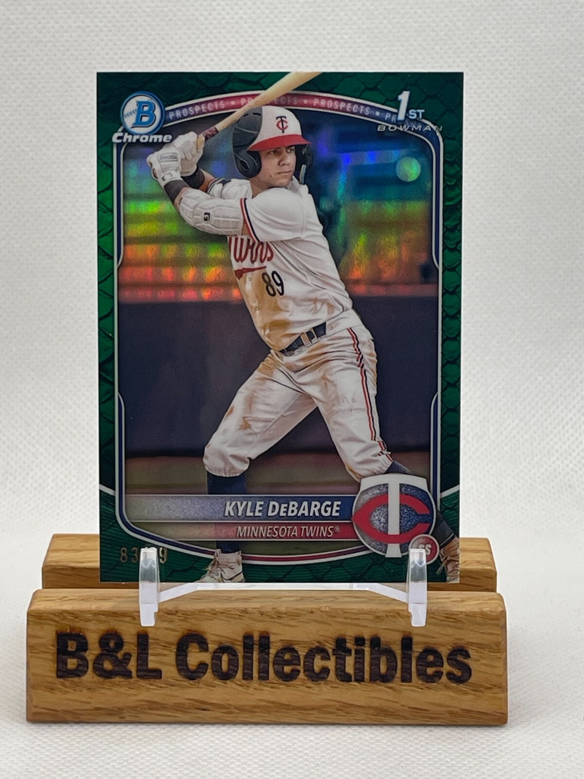 2025 Bowman Chrome Prospects Kyle DeBarge /99 Green Reptilian Refractor #BCP-139