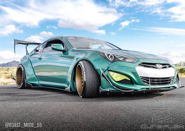 ¡¡¡Kit de carrocería completa 13-16 para Hyundai Genesis Circuit Duraflex!!! 112992 Foto 2 de 4