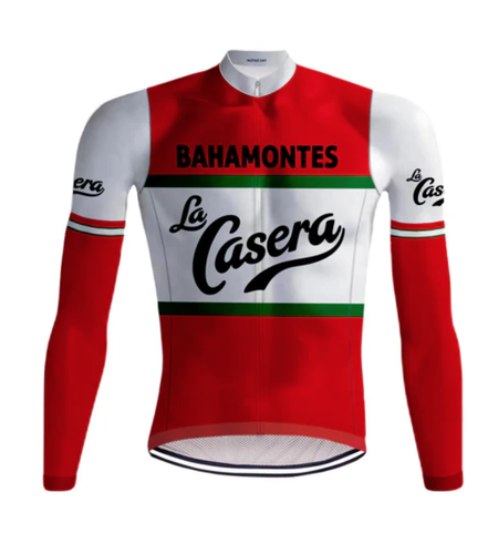 Benamontes La Casera Team Long Sleeve Cycling Jersey Outdoor Sports Tops XXS-6XL - Picture 1 of 5