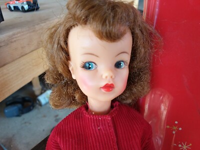 Vintage 1960s Ideal Tammy Doll W/ Case Shoes Corduroy Toy