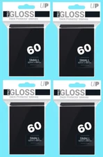 240 Ultra Pro SMALL BLACK GLOSS Card Sleeves DECK PROTECTOR Yugioh Game tcg