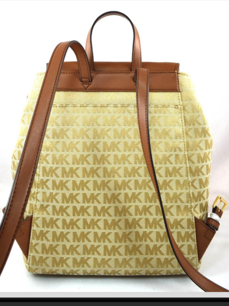 Michael Kors Evie Bag MK Monogram Backpack Michael Kors Evie Monogram Canvas & Leather Small Backpack  main image 2