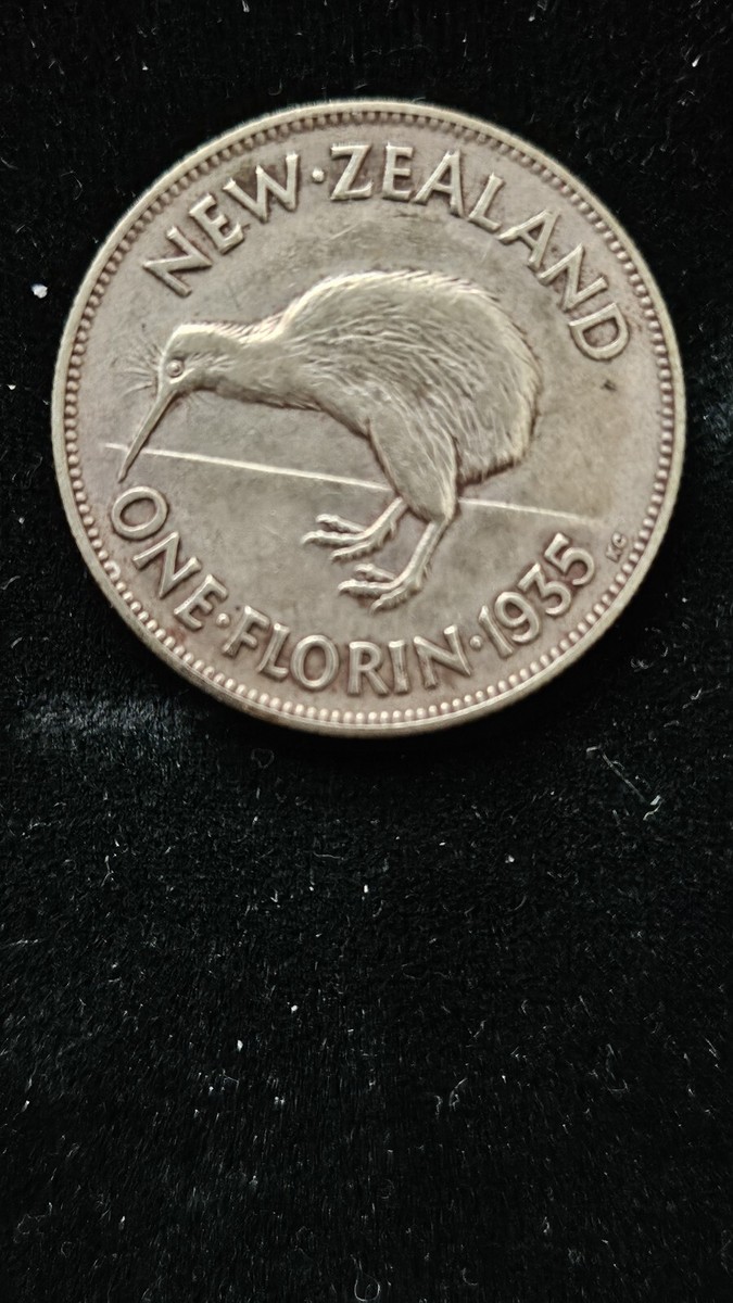 New Zealand 1935 1 Florin Silver | eBay