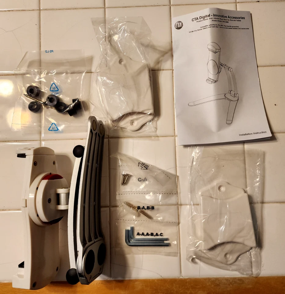 CTA Digital 2-In-1 Kitchen Mount Stand for Tablets 7"-13" (PAD-KMS) - Image 2 of 4