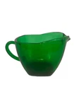 Vintage 1950's Anchor Hocking Charm Forest Green Glass Creamer