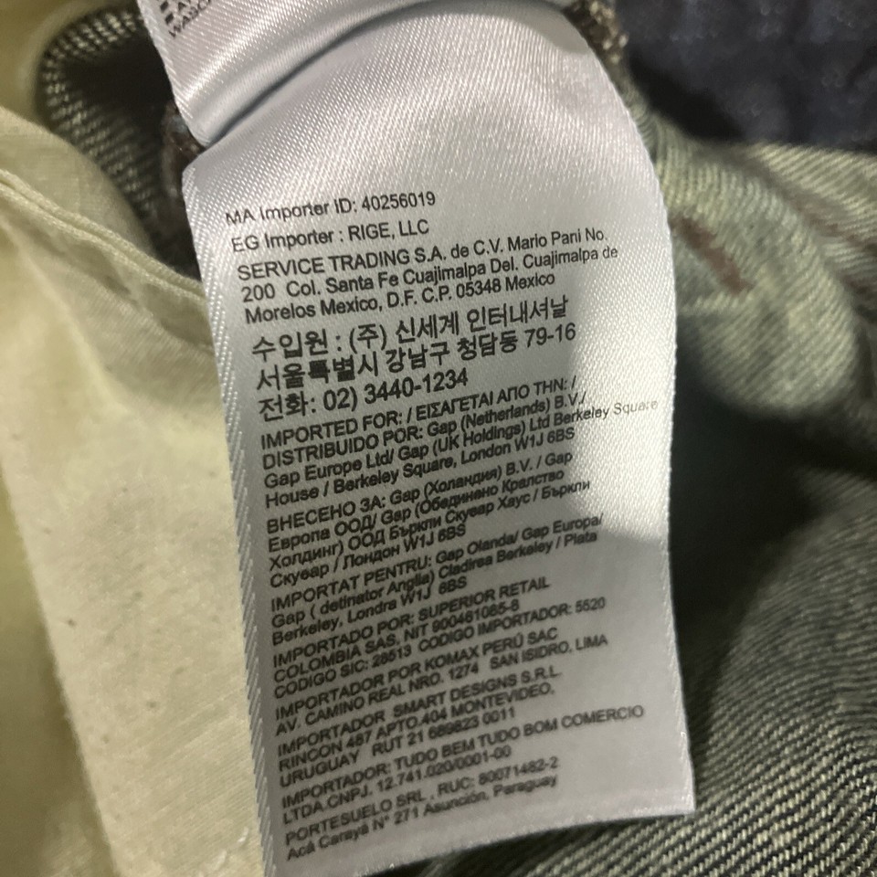 Banana Republic Dark Denim Wash Jeans Slim Fit 35x30, Straight Leg Men