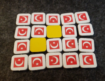 Diplomacy Board Game TURKEY 24 Flag Marker Tiles & 1 MTG card (C3B3) | eBay Diplomacy Board Game TURKEY 24 Flag Marker Tiles & 1 MTG card (C3B3) | eBay
