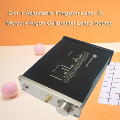 1PC New 2-in-1 Adjustable Tungsten Lamp + Mercury-Argon Calibration Lamp Source