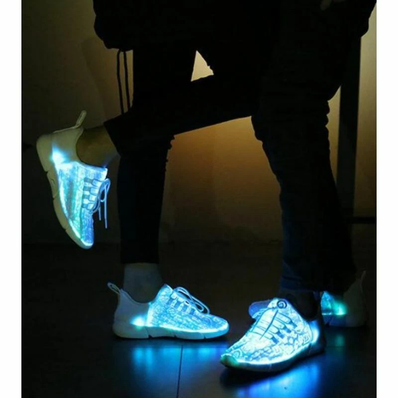 Womens Neon Running Shoes Lightweight Comfy Glow in the Dark