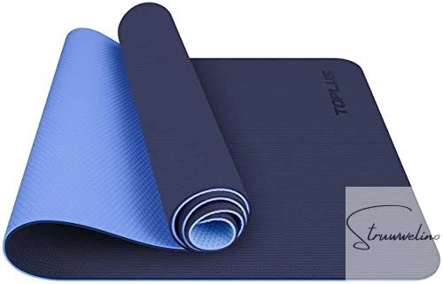 Gymnastikmatte Yogamatte Yogamatte Gepolstert & rutschfest für Fitness Pilates