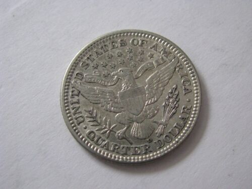 1906 Quarter Dollar "Barber" Silver 90% United States Denver Rare #1906.1 - Picture 2 of 12