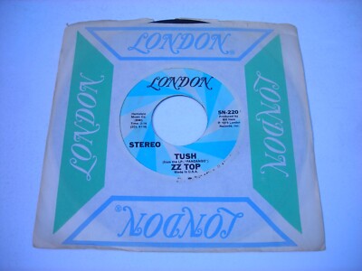 w SLEEVE ZZ Top Tush / Blue Jean Blues 1975 Stereo 45rpm VG++